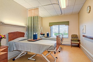 A semi private room at Three Meadows