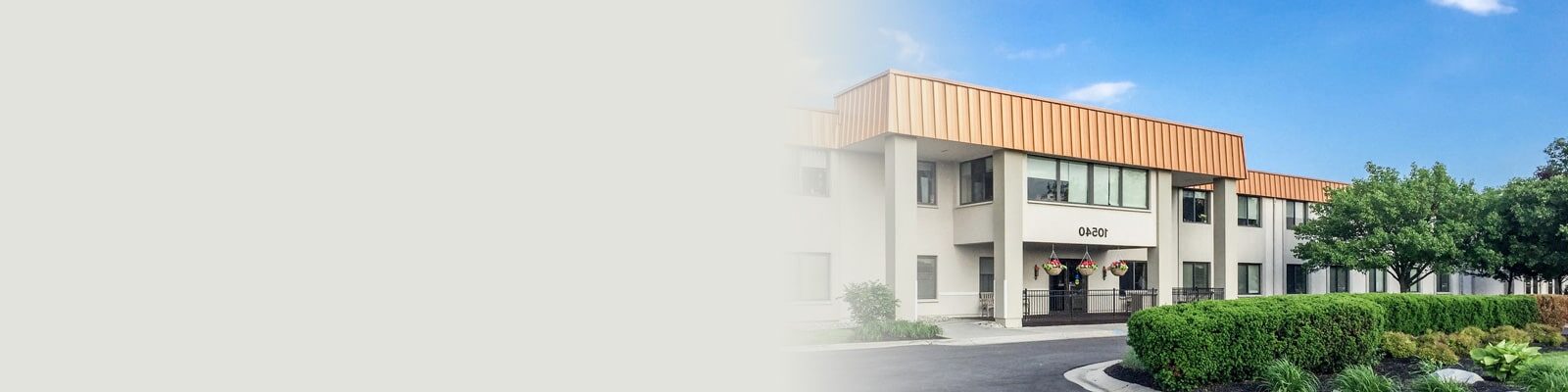 The front entrance to Three Meadows